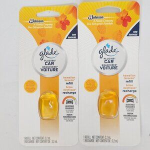 GLADE Car Plugins Refills Lot of 2 Hawaiian Breeze BNIP